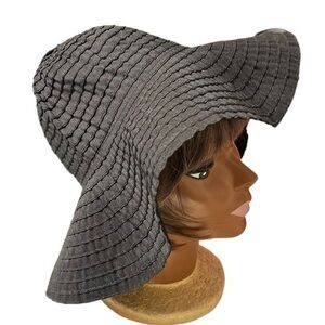 CHOTTIES Black Packable Wide Brimmed Sun Hat